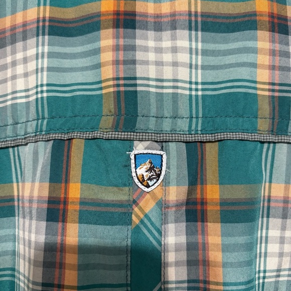 Kuhl Green and White Casual Button Down Shirt - Picture 3 of 6